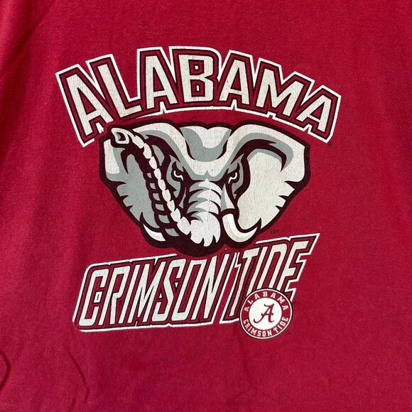 NCAA Alabama Crimson Tide T-Shirt Men’s Size 2XL Red Graphic Short Sleeve Casual - Picture 2 of 6